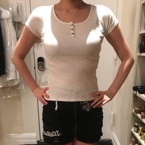 White shirt with buttons